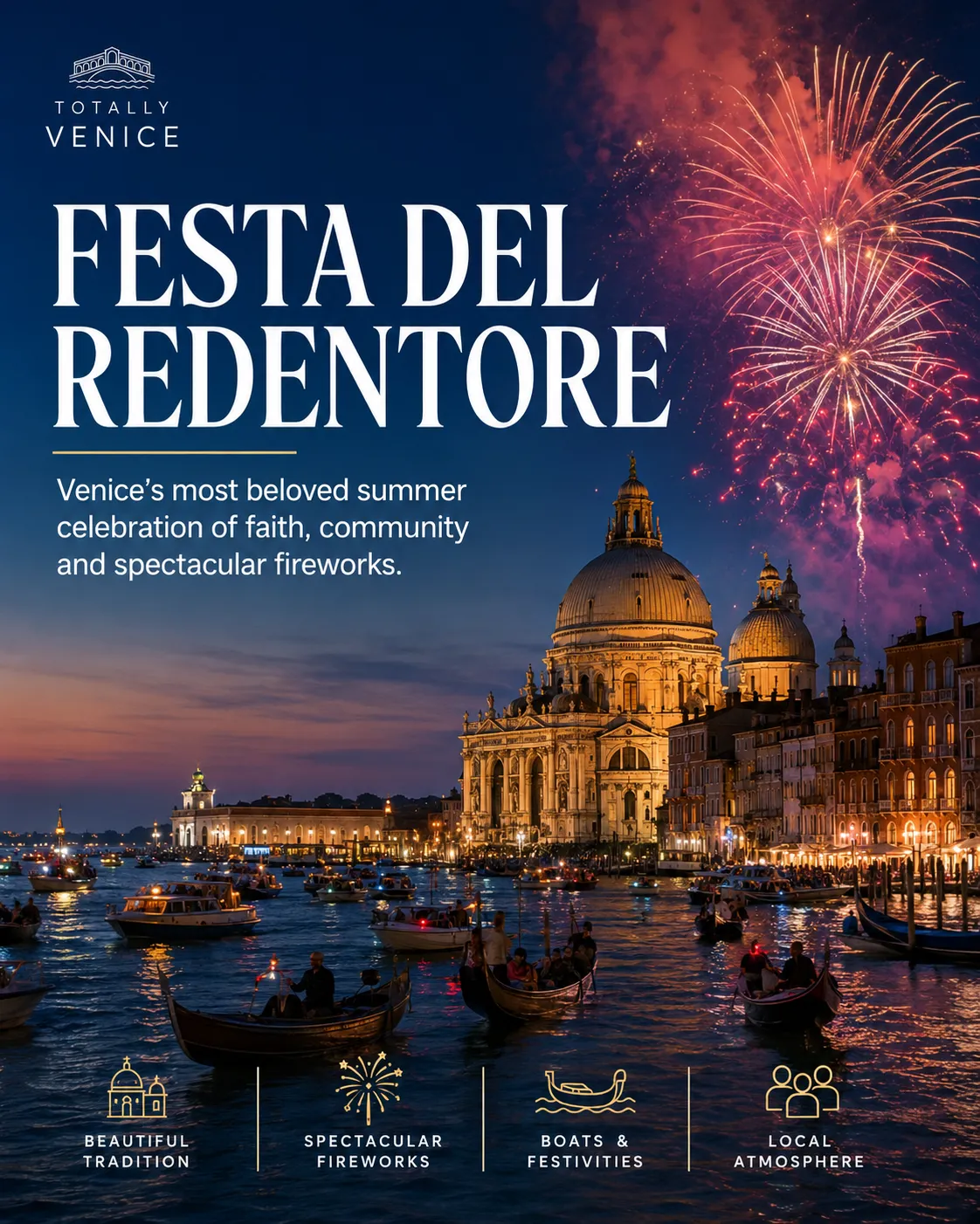 Festa del Redentore: la fiesta de las luces estival de Venecia