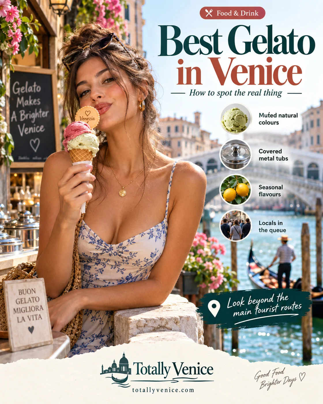 Goede gelato vinden in Venetië