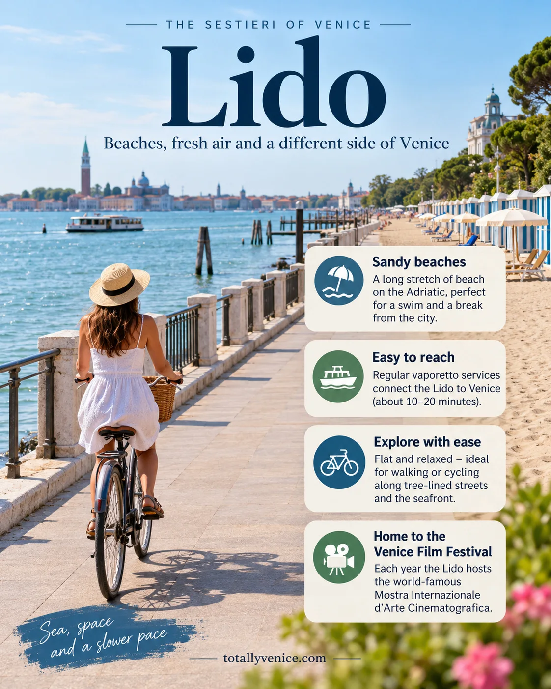 The Lido: Venice's beach, a vaporetto ride away
